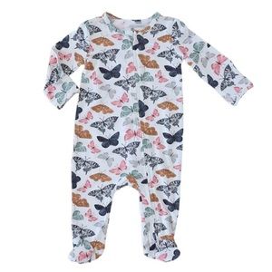 Caden Lane Butterfly Zip Footie